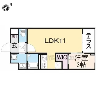 サンシャイン ウィステリア【1階】の間取り