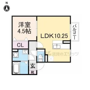グランモア東九条?【2階】の間取り
