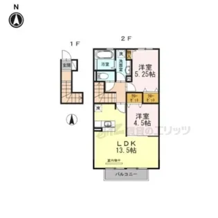 ヴィクトワール【2階】の間取り