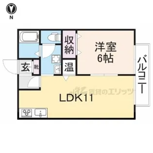 ジャンシアーヌ【1階】の間取り