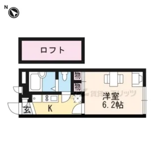 レオパレスたんぽぽ【1階】の間取り