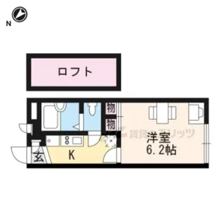 レオパレスたんぽぽ【1階】の間取り