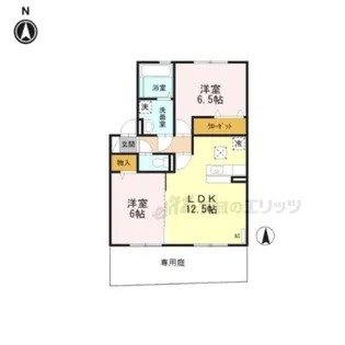 エスポワール【E101号室】の間取り