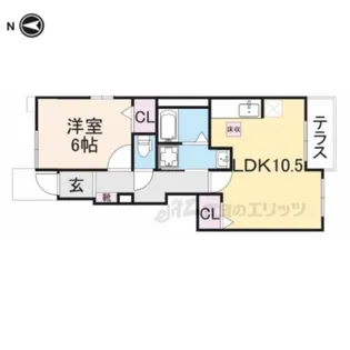 エスメラルダ【1階】の間取り