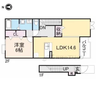 カーサ・アイ八反田南【2階】の間取り