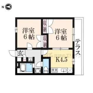 レオパレスOHI?【104号室】の間取り