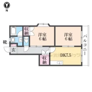 エレガンス登美ヶ丘ビル【201号室】の間取り