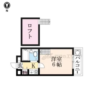 シティパレス川之上町【2階】の間取り