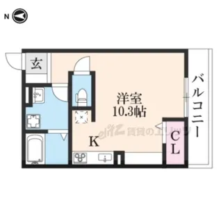 エスポワール東山【201号室】の間取り