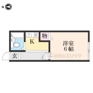 ハイツ湖南【2階】の間取り