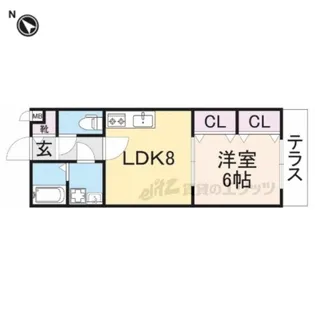 KTIレジデンス枚方【1階】の間取り