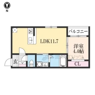 CORE京都駅【201号室】の間取り