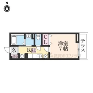 カモミール万葉【1階】の間取り