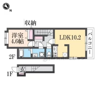リガシー【2階】の間取り