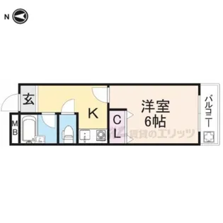 ミユキシティーマンション2【605号室】の間取り