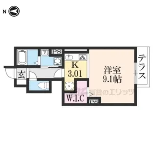 alamode【106号室】の間取り