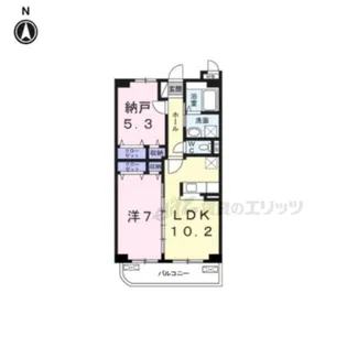 カーサレイメイB棟【2階】の間取り