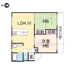 エスポワール平方【302号室】の間取り