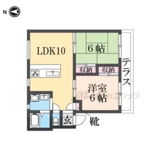 エスポワール平方【102号室】の間取り