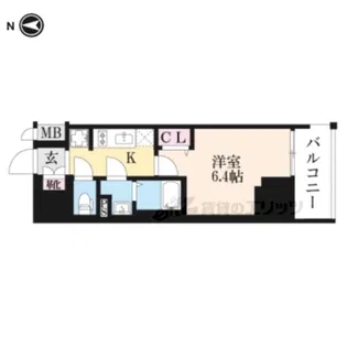 ファステート京都堀川スクエア【501号室】の間取り