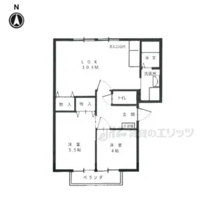 ファミール富堂【201号室】の間取り