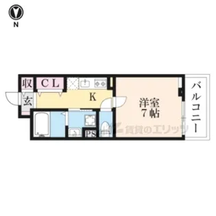 ヴァロ伏見稲荷【3階】の間取り