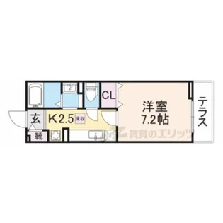 ナリッシュ【2階】の間取り