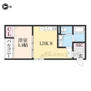 ALIVIO SAKURAGI【301号室】の間取り