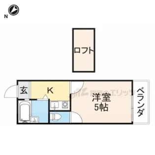 1Rの間取り画像