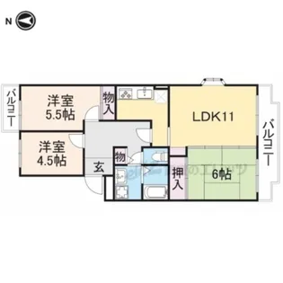 コーポラスK&T【1階】の間取り