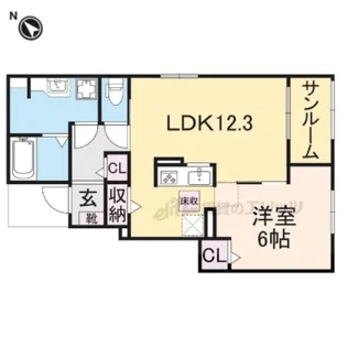 ルミタージュ【1階】の間取り