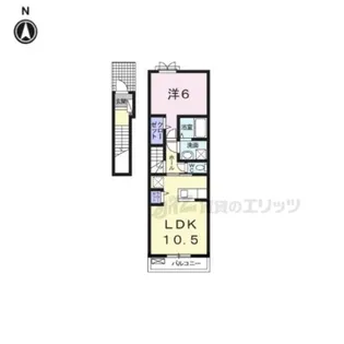 メゾンド・ジュネス【2階】の間取り