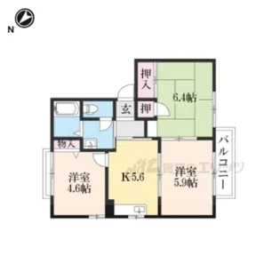 MAISON LUNA【201号室】の間取り
