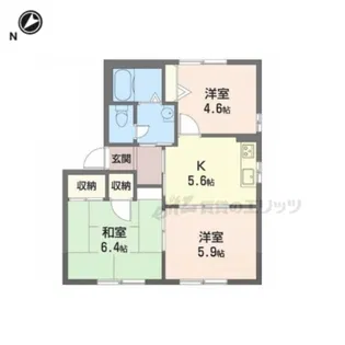 MAISON LUNA【201号室】の間取り