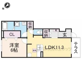 チェリーブローテ常【1階】の間取り