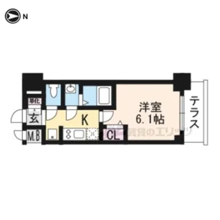 プレサンスTHE KYOTO吉祥院【1階】の間取り