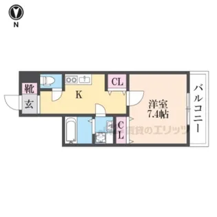 グラディオ新大宮【5階】の間取り