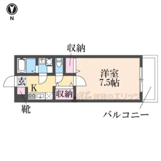 グラディオ新大宮【2階】の間取り