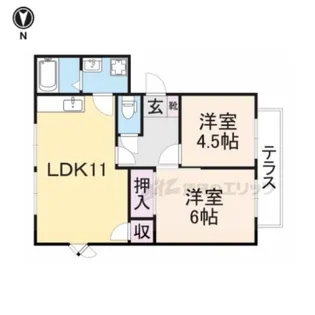ブルームスクエア【101号室】の間取り