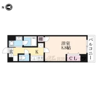 ヒルズ京都東【3階】の間取り