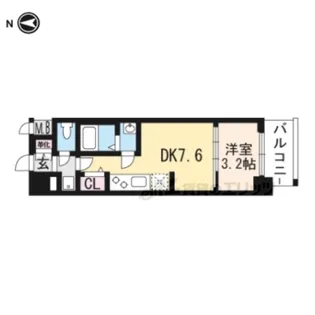 プレサンスTHE KYOTO吉祥院【5階】の間取り