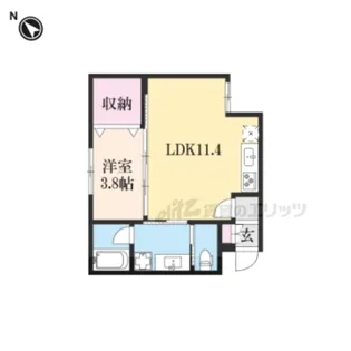 イオ・リアン坂本【1階】の間取り