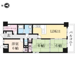 カサグランデ【105号室】の間取り