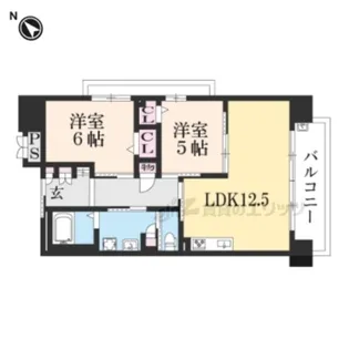 O・Hプラザアウル【804号室】の間取り