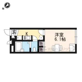 1Kの間取り画像