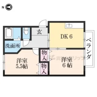 サンシャインパインウェル【2階】の間取り