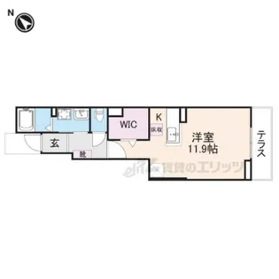 フィネス旭【1階】の間取り