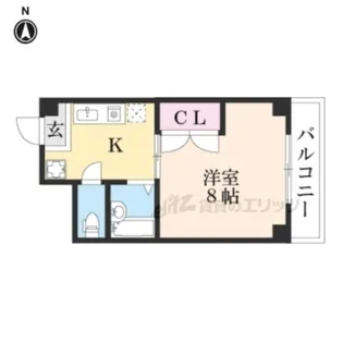 Peace Well Gion【4階】の間取り