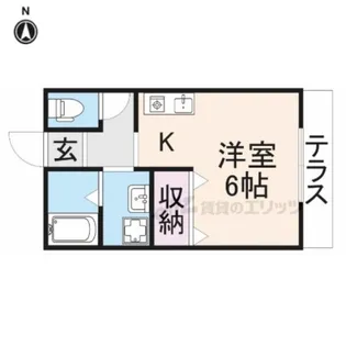 エストクール【1階】の間取り