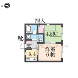 メゾンリヴ【101号室】の間取り